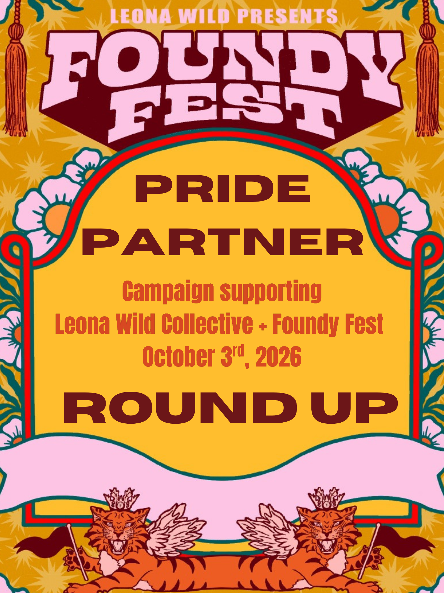 Round Up Pride Partner campaign poster